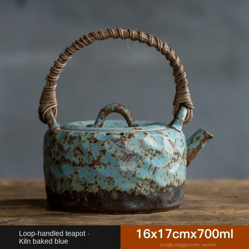 Stoneware Charcoal Stove Tea Brewing Pot Single Japanese Teapot Household Kung Fu Tea Teaware Large Capacity Tea Making Device